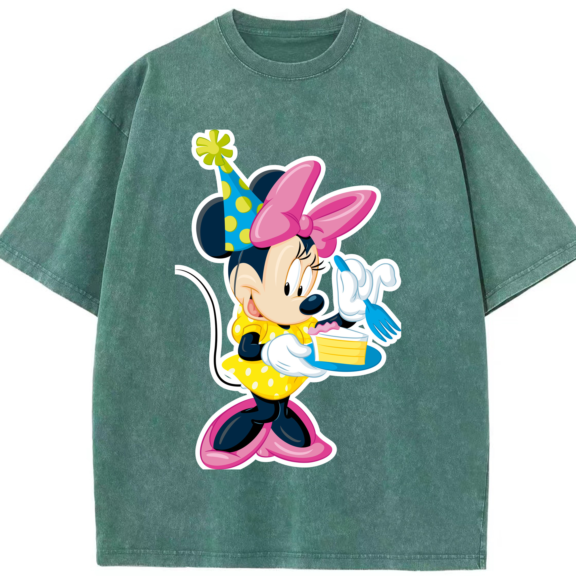 （画像用） ミッキーマウス Mickey Mouse 綿100% ヴィンテージ風 半袖Tシャツ（フロントプリント）